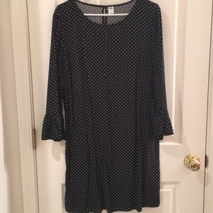 Old Navy black & white polka dot dress
